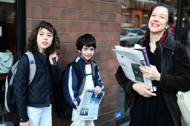 7:10 am-Starting The Day -Catherine Gallant and Her Kids On The Way to School and Work.