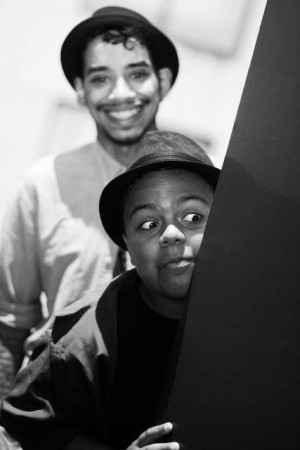 Noel Rodriguez and Noah Catala from Violeta Galagarza's KRCT's -Performers at the Bessies Press Conference;Photo AK47 Division