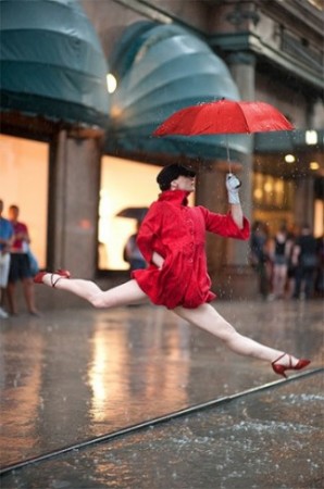 Annmaria Mazzini from Paul Taylor Dance Company- Outside Macy's