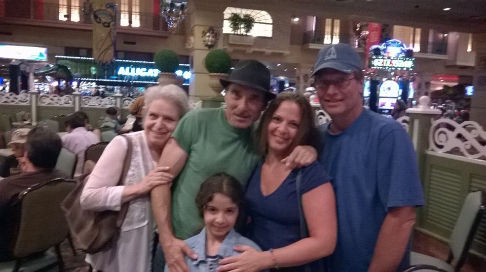 Audrey Ross with family in Las vegas