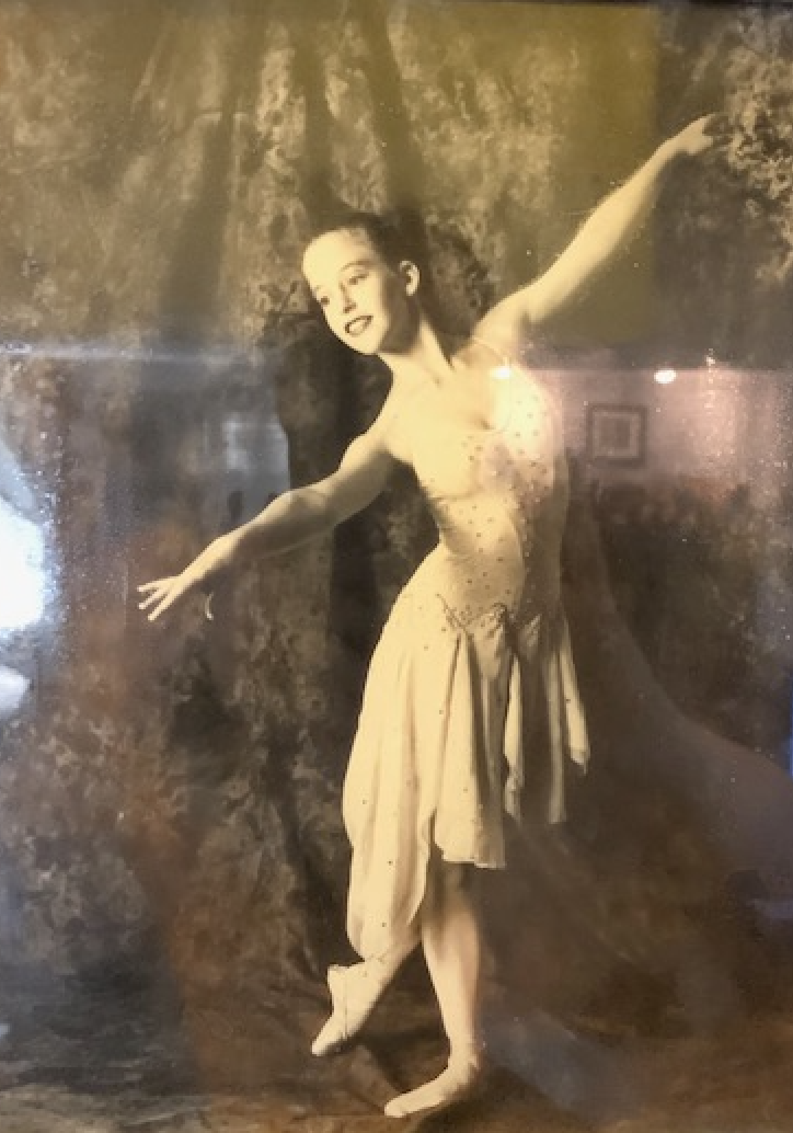 Joan DuKore as a young ballet dancer