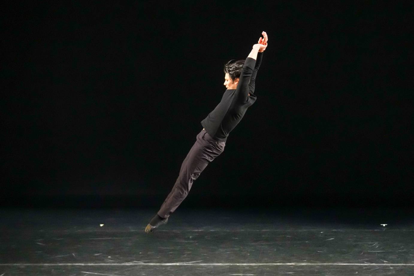 dancer in a long, extended jump