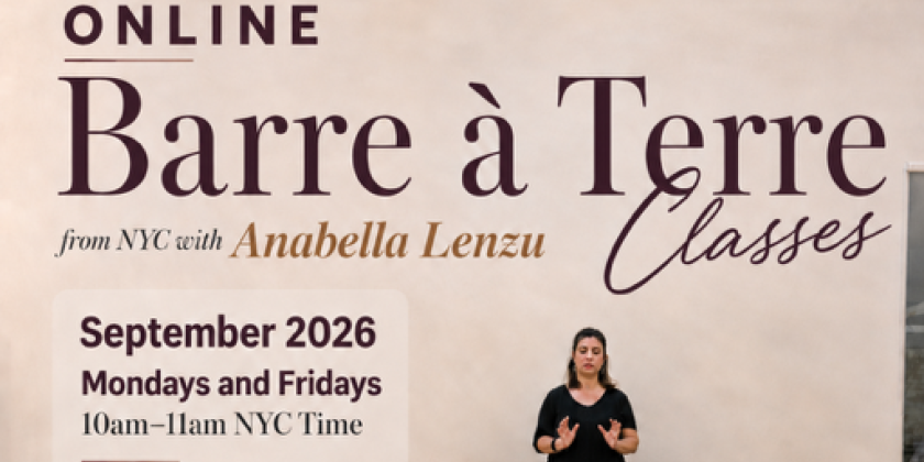 ONLINE Barre &agrave; Terre Classes with Anabella Lenzu