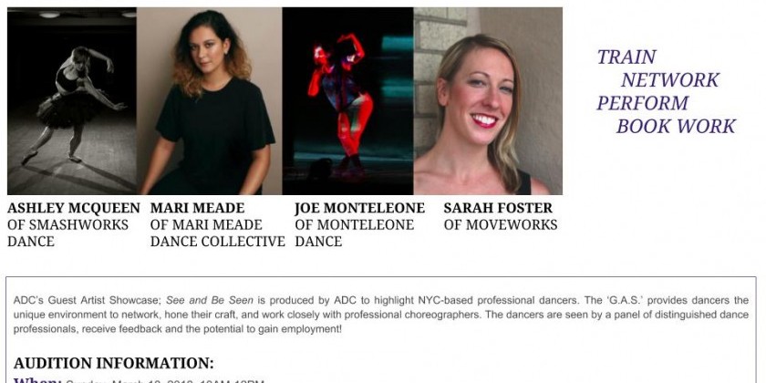 AUDITION: Amalgamate Dance Company's 9th Guest Artist Showcase