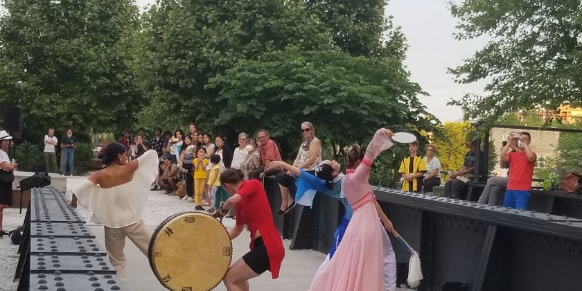 PHILADELPHIA, PA: Kun Yang Lin Dancers at the Summer Sunset Series