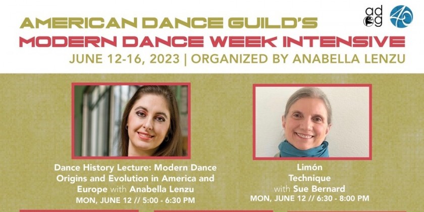 American Dance Guild's Modern Dance Week Intensive
