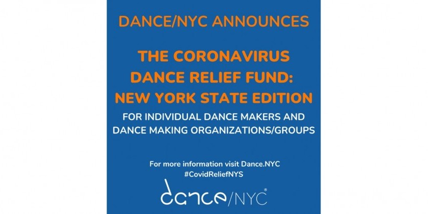 Apply for Dance/NYC's Coronavirus Dance Relief Fund: New York State Edition