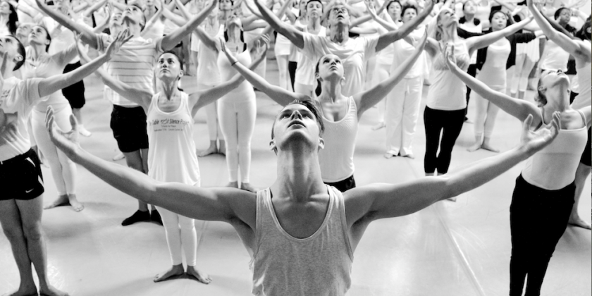 Dancing with Jacqulyn Buglisi in the "9/11 Table of Silence Project" 