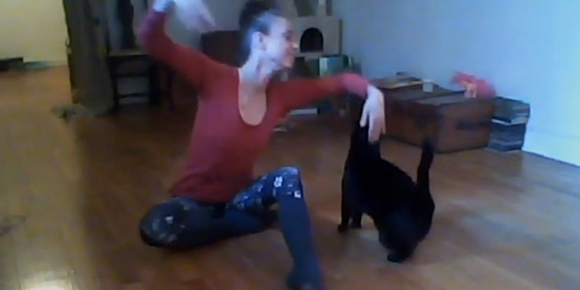 SOCIAL DISTANCE DANCE VIDEO: "Dance With Me" a fun paw de deux by Albena Kervanbashsieva and Etoile