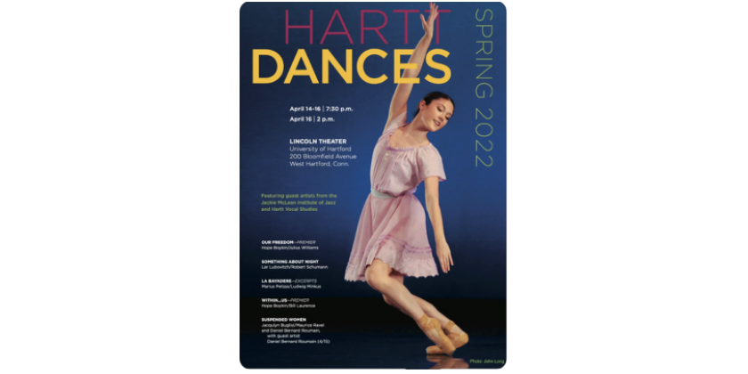 WEST HARTFORD, CT: Hartt Dances 2022 Featuring Choreography by Hope Boykin, Lar Lubovitch, Marius Petipa & Jacqulyn Buglisi