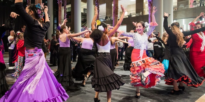 IMPRESSIONS: Patricia Guerrero's "Flash Mob" at Brookfield Place's Winter Garden — Flamenco Festival