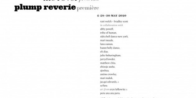 Opening Performance/Premier of Plump Reverie