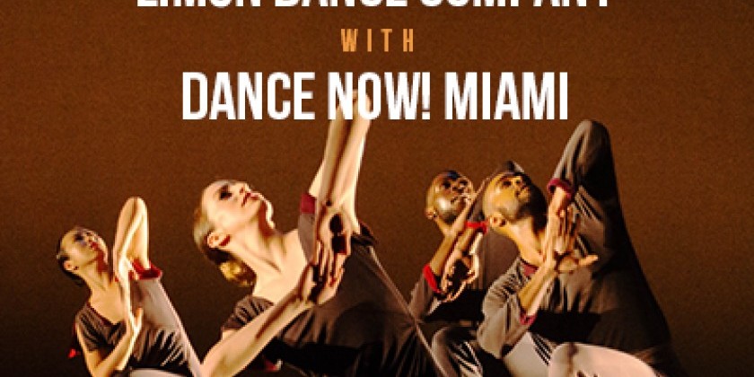 LAKE WORTH, FL: Limón Dance Company joins Dance NOW! Miami Onstage