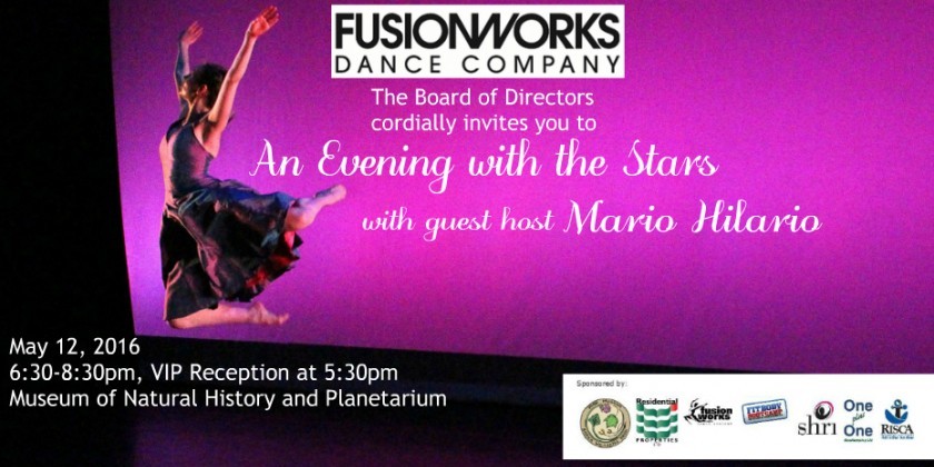 PROVIDENCE RI: Fusionworks Dance Company presents "An Evening With The Stars"