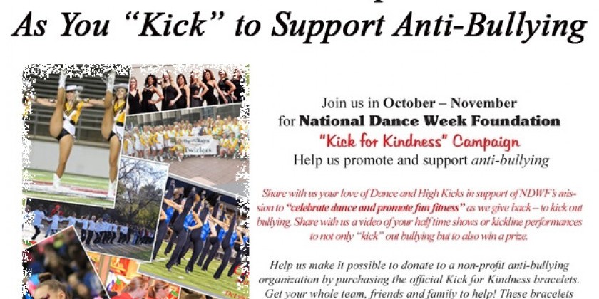 Showcase Your Group Or Team As You "Kick For Kindness" To Support Anti-Bullying