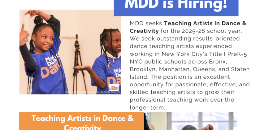 Time Sensitive Opportunity!! Apply to be a Teaching Artist!