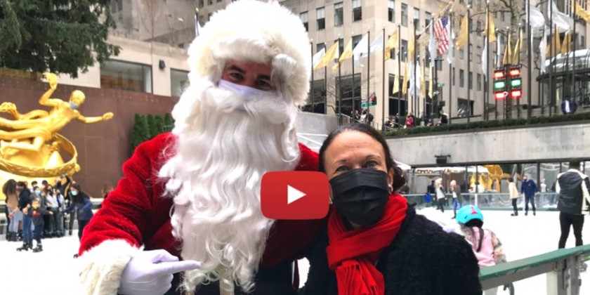 Ice Theatre of New York presents Santa skating at The Rink at Rockefeller Center!