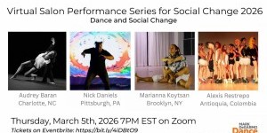 Community, Care, and Support: Mark DeGarmo Dance's Virtual Salon Performance Series