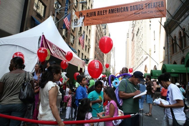 The Alvin Ailey Block Party- Fun and Games Outside City Center.