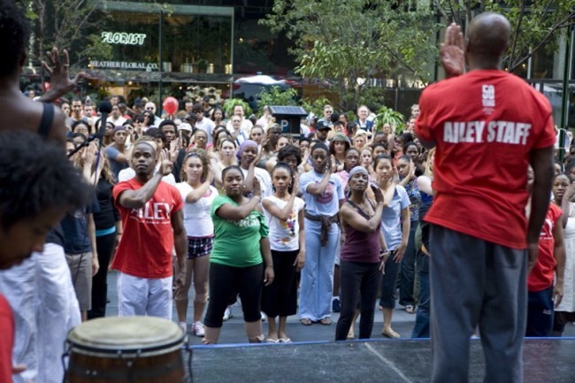 The Block In Front of City Center was Jam Packed with Eager Dance Students.