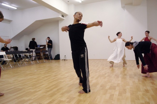 Kun Yang Lin/Dancers Prepare for The Official Opening  of Chi Movement Arts.