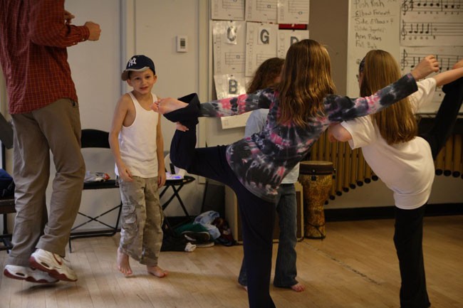 Miles, Impressed by Classmates Variation on Leg Swings