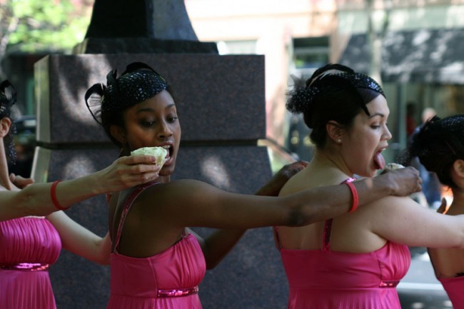 Cadets McReynolds and Brown perform unison licks in Unison Fetish