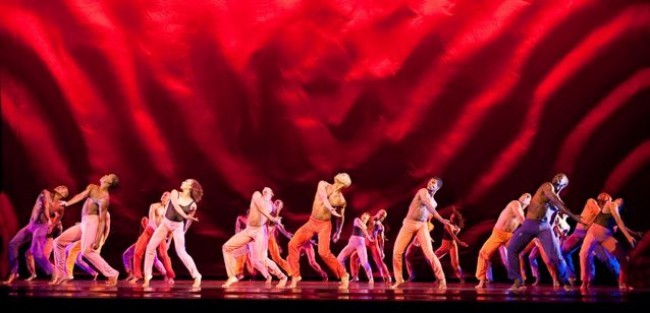 Alvin Ailey American Dance Theater in  'Hymn'  Photo by Nan Melville