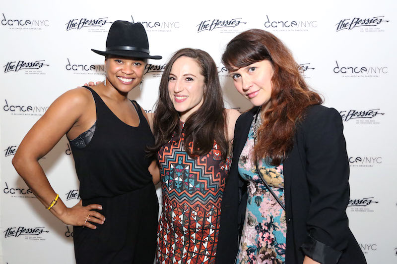 Ephrat Asherie ( center) with guests; Michael Plunkett/Patrick McMullan via Getty Images.