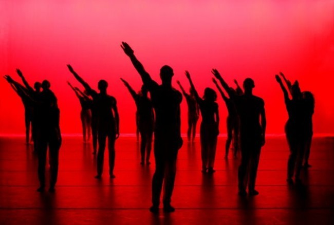 Alvin Ailey American Dance Theater in  'Hymn'  Photo by Nan Melville