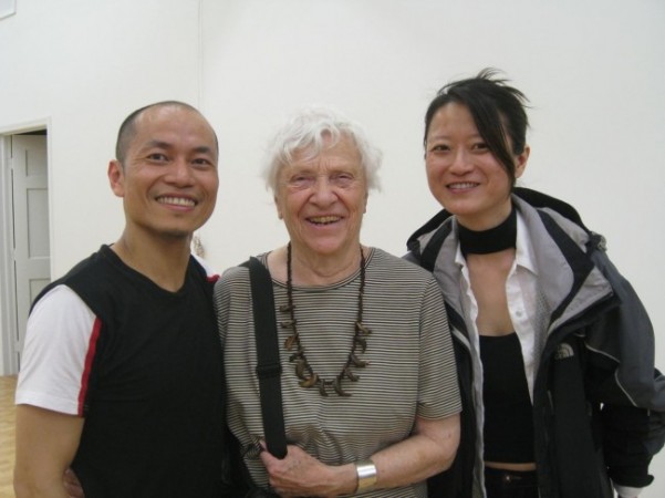 Lin with Ruth Grauert, former Alwin Nikolais Lighting Designer, and Catherine Tsung-Ying Lee, KYL/Dancers Lighting Designer