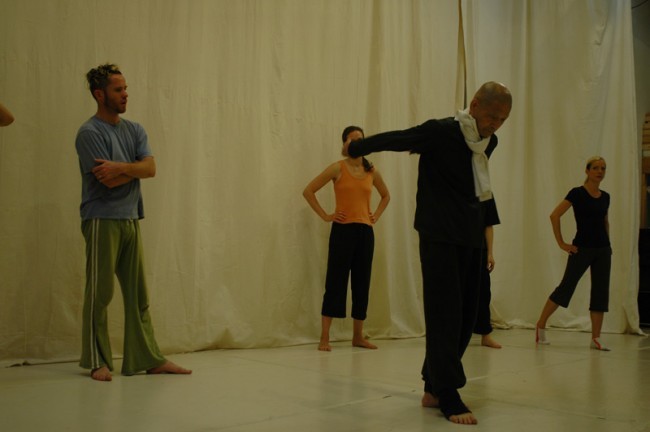 Ko Murobushi NY Butoh-Kan training session at CAVE photo by Yana Kraeva