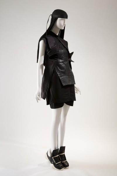 Rick Owens, ensemble, Spring 2014, lent by Rick Owens. Photograph Â© The Museum at FIT.