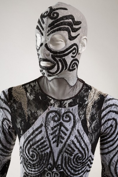 Jean Paul Gaultier, manâ€™s costume for FaÃ§ade, un divertissement, 1993, lent by Maison Jean Paul Gaultier. Photograph Â© The Museum at FIT.