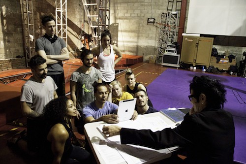 The STREB Company ( a moment with their feet on the ground) Â© Alvaro Gonzalez for The Dance Enthusiast