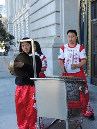 The Musicians from  Leung's White Crane Chinese Lion Dancers