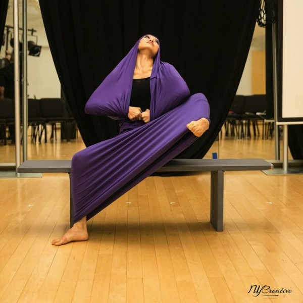 PeiJu Chein-Pott rehearsing "Lamentation" before event