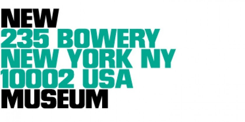 Schedule of Exhibitions, Programs, and Initiatives‏ at the New Museum
