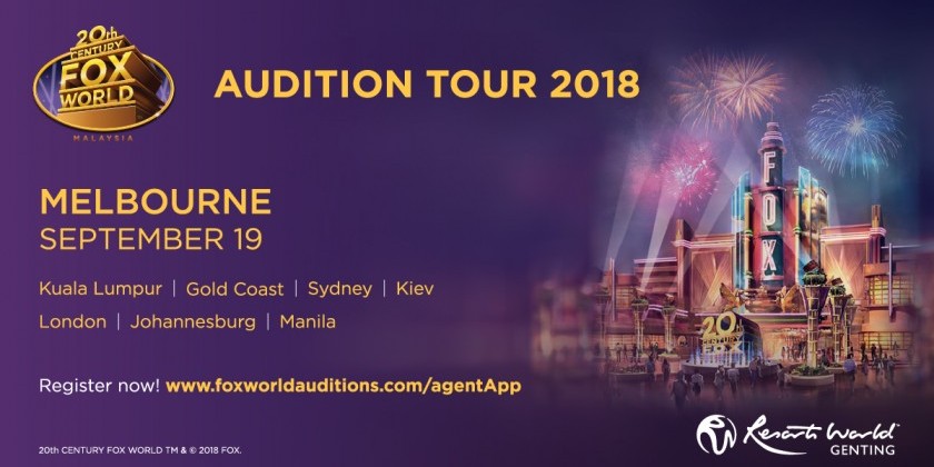 SOUTH MELBOURNE, AUSTRALIA: 20th Century Fox World - Melbourne Auditions