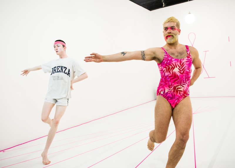 Miguel Gutierrez, Age & Beauty Part 1: Mid-Career Artist / Suicide Note or &:-/, 2014, at Whitney Biennial 2014. Photograph by Ian Douglas. Image courtesy of the artist.