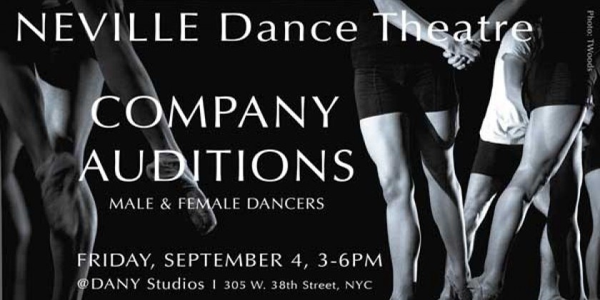 Neville Dance seeks Male & Female Company and Apprentice Dancers