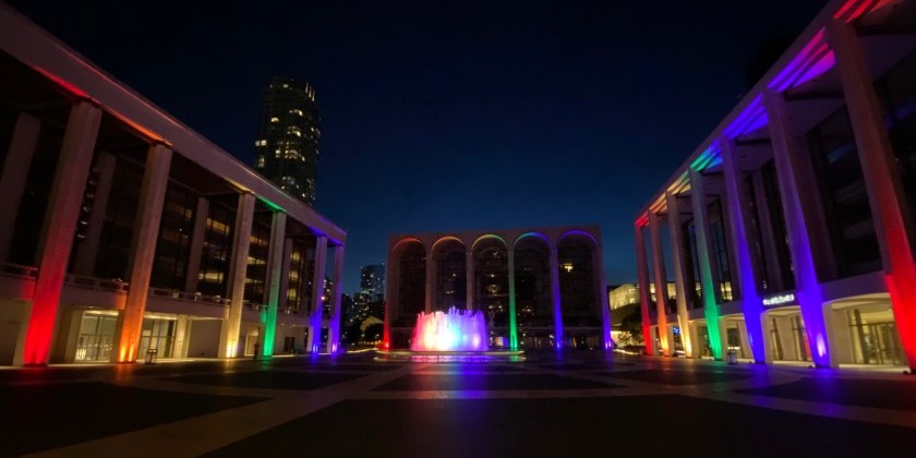 Lincoln Center Honors Pride with Light Installation on Iconic Plaza and Fountain