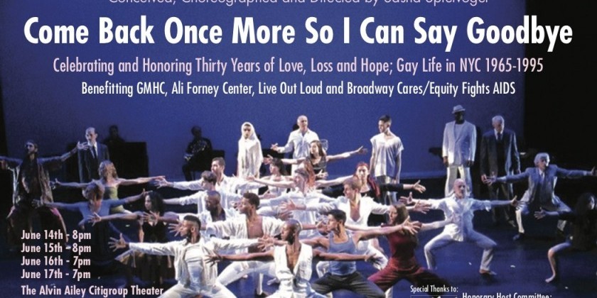 Labyrinth Dance Theater presents "Come Back Once More So I Can Say Goodbye"