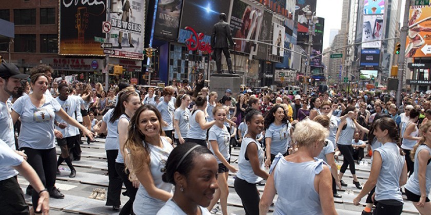 TAP IT OUT! JOIN 300 TAPPING FEET IN THE MIDDLE OF TIMES SQUARE