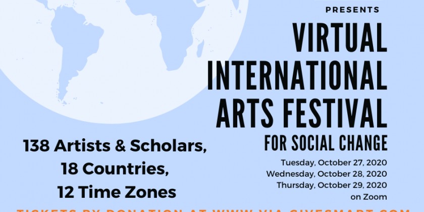 Mark DeGarmo Dance broadcasts first Virtual International Arts (VIA) Festival for Social Change, October 27-29, 2020 at 7PM 