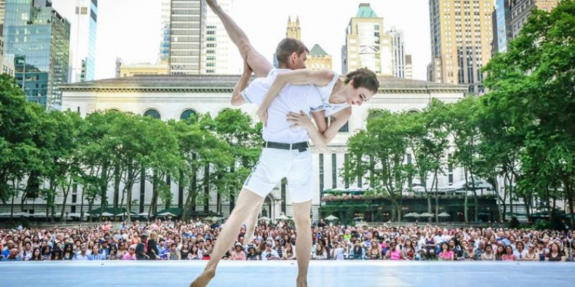 Bryant Park Presents FREE Contemporary Dance from June 16-July 14 Every Friday at 6PM