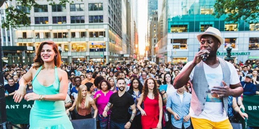 Bryant Park Dance Party every Wednesday starting May 1 through June 7