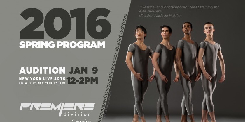 Premiere Division Ballet holds a Spring Semester Audition 2015/2016