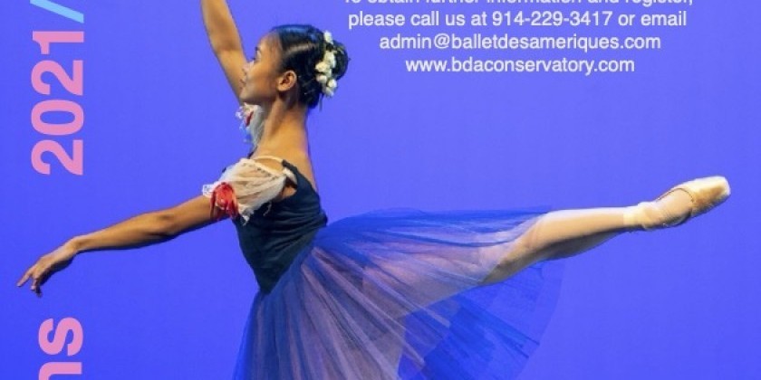 Audition for Carole Alexis Ballet Theatre/Ballet des Amériques 2022-23 Conservatory and Trainee Programs