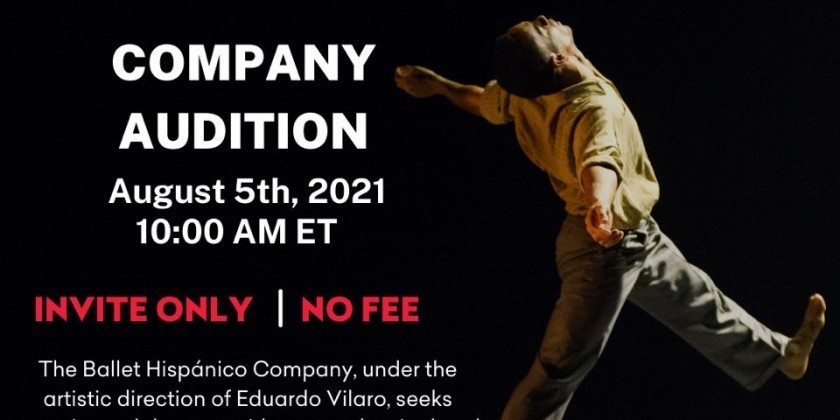 Ballet Hispánico Announces In-Person Auditions - Applications Accepted through July 29, 2021